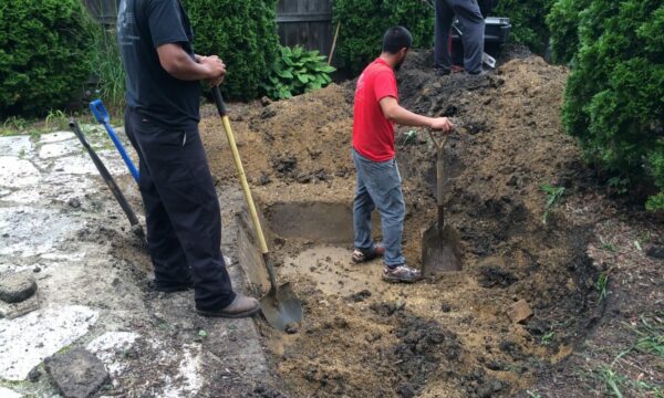 Man digging